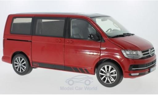Diecast model cars Volkswagen T6 T6 Multivan red/black 2015 Edition 30 1/18 NZG