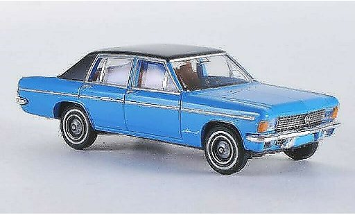 Opel Admiral B 1/87 Brekina blue/matt-black diecast model cars