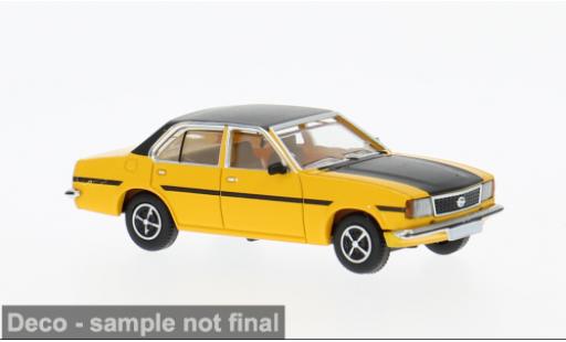 Diecast model cars Opel Ascona B Base B yellow/black 1975 1/87 PCX87