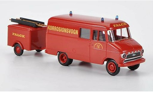Opel Blitz Type A 1/87 Brekina van with Anhanger Falck Korrosionsvogn diecast model cars
