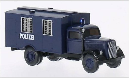 Opel Blitz Base 1/87 Wiking trunk blue diecast model cars