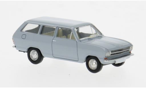 Diecast model cars Opel Kadett B Caravan B grey 1965 1/87 Brekina