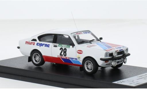 Diecast model cars Opel Kadett C GT/E C #28 1/43 Trofeu
