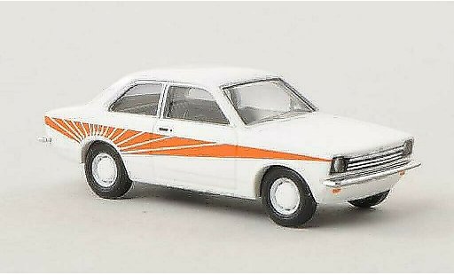 Opel Kadett C Swinger 1/87 Busch white/orange 1977 diecast model cars