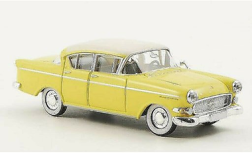 Opel Kapitan P2.5 1/87 Brekina P 2.5 yellow/white diecast model cars