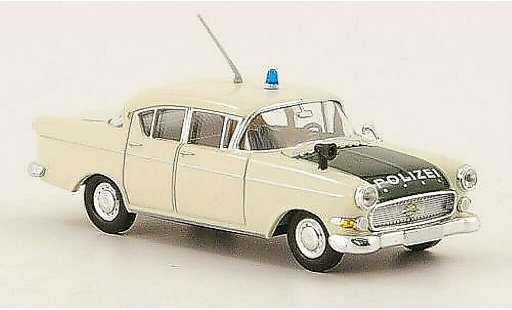Opel Kapitan P2.5 1/87 Brekina P 2.5 Police white/green diecast model cars