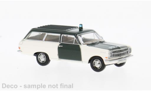 Diecast model cars Opel Rekord A Caravan 1963 Police 1/87 Brekina