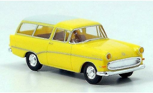 Opel Rekord P1 1/87 Brekina P 1 Caravan yellow/white 1957 diecast model cars