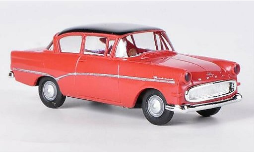 Opel Rekord P1 1/87 Brekina red/black diecast model cars