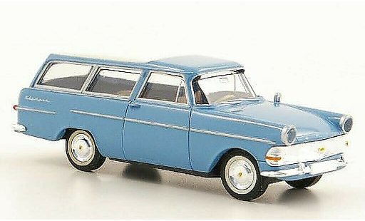 Opel Rekord P2 1/87 Brekina PII Caravan blue/white diecast model cars