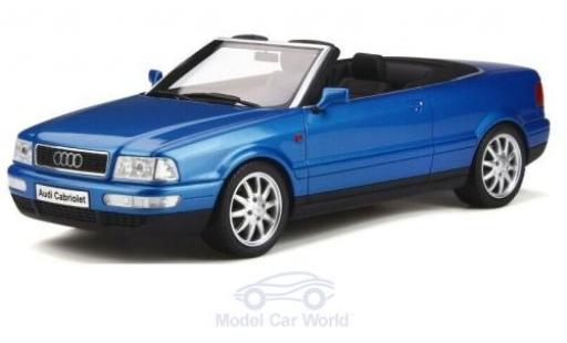 Diecast model cars Audi 80 cabriolet Convertible metallic blue 1/18 Ottomobile