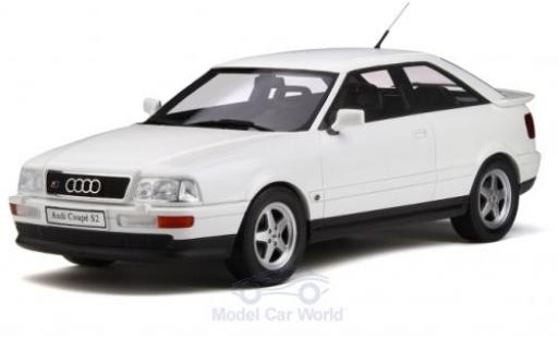 Diecast model cars Audi S2 coupe metallic white 1991 1/18 Ottomobile