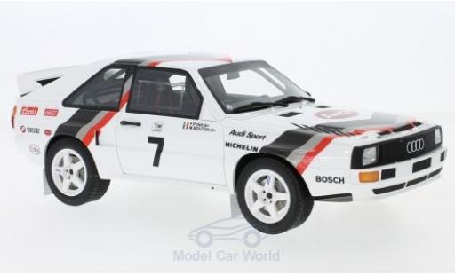 Diecast model cars Audi Sport Quattro rallye No.7 Pikes Peak 1984 M.Mouton 1/18 Ottomobile