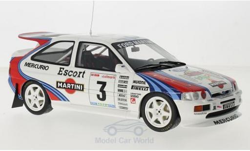 Diecast model cars Ford Escort Cosworth RS Gr.A No.3 Martini Rally Mille Miglia 1995 F.Cunico/S.Evangelisti 1/18 Ottomobile