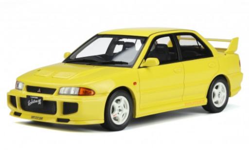Diecast model cars Mitsubishi Lancer Evolution III EVO yellow RHD 1995 1/18 Ottomobile