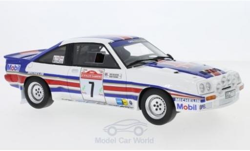Diecast model cars Opel Manta B 400R Gr. No.7 Rothmans Rally WM Rally San Remo 1983 with Decals H.Toivonen/F.Gallagher 1/18 Ottomobile