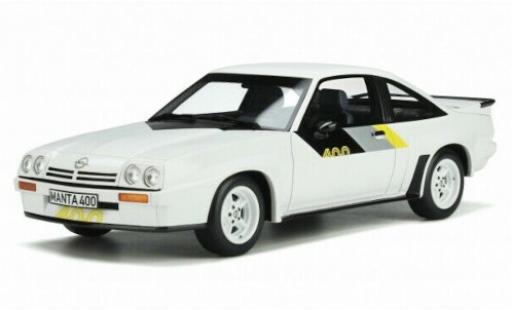 Diecast model cars Opel Manta B 400 B white/Dekor 1982 1/18 Ottomobile