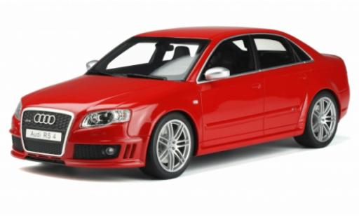 Diecast model cars Audi RS4 berline (B7) 4.2 FSI red 2005 1/18 Ottomobile