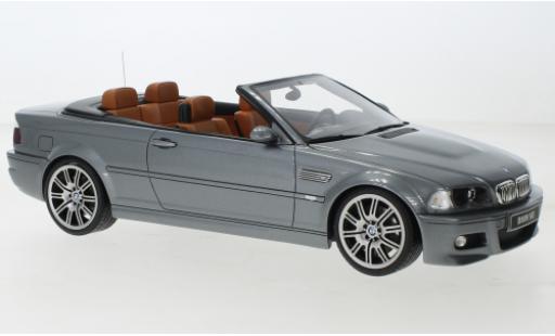 Diecast model cars Bmw M3 Cabriolet (E46) metallise grey 2004 1/18 Ottomobile