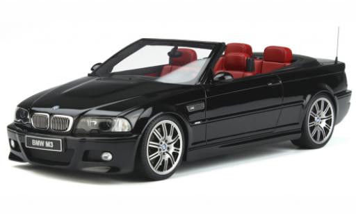 Diecast model cars Bmw M3 Cabriolet (E46) Convertible black 2004 1/18 Ottomobile