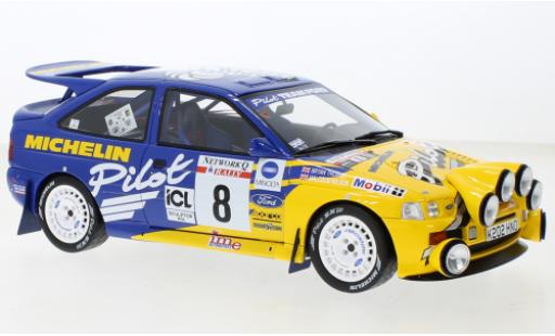 Diecast model cars Ford Escort Cosworth RS No.8 Michelin Rally WM RAC Rally 1993 1/18 Ottomobile