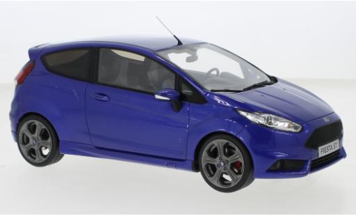 Diecast model cars Ford Fiesta ST MK VII metallise blue 2016 1/18 Ottomobile
