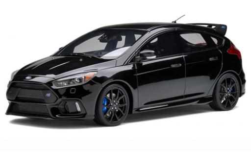 Diecast model cars Ford Focus RS MK III metallise black 2017 1/18 Ottomobile