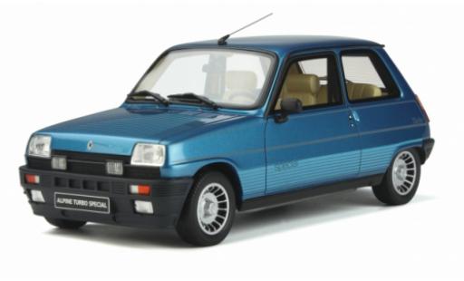 Diecast model cars Renault 5 Alpine Turbo Special metallise blue 1984 1/18 Ottomobile