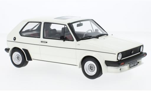 Diecast model cars Volkswagen Golf GTI I departement white 1982 1/18 Ottomobile