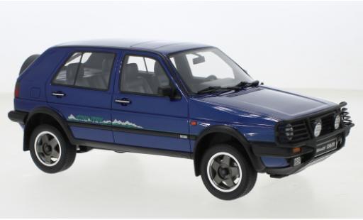 Diecast model cars Volkswagen Golf Country II metallise blue 1990 1/18 Ottomobile