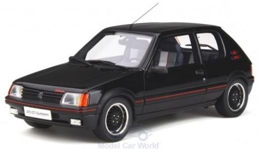 Diecast model cars Peugeot 205 GTI Gutmann black 1988 1/18 Ottomobile