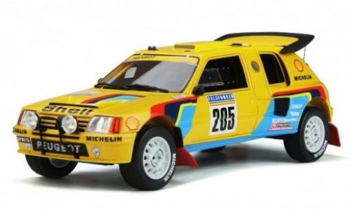 Diecast model cars Peugeot 205 Turbo 16 T16 Grand Raid No. S Rally Paris Dakar 1987 A.Vatanen/B.Giroux 1/18 Ottomobile
