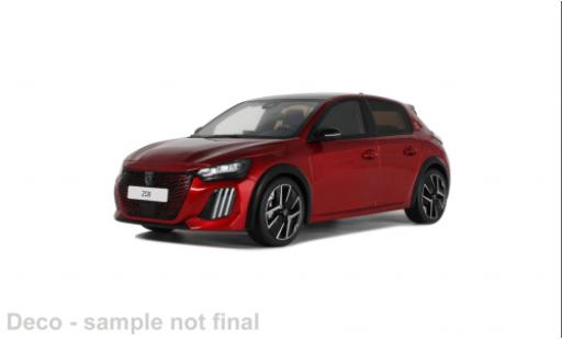Diecast model cars Peugeot 208 GT Hybrid red 2024 1/18 Ottomobile