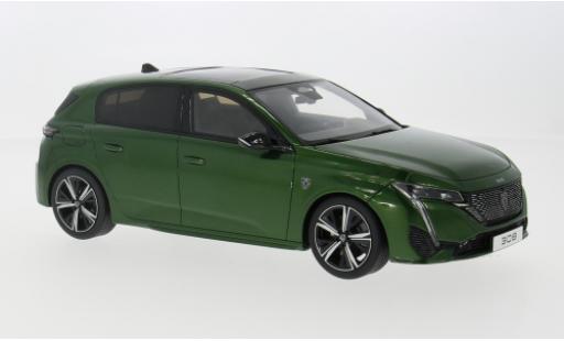 Diecast model cars Peugeot 308 GT olive 2022 1/18 Ottomobile