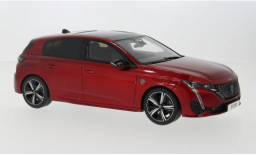 Diecast model cars Peugeot 308 GT red 2022 1/18 Ottomobile