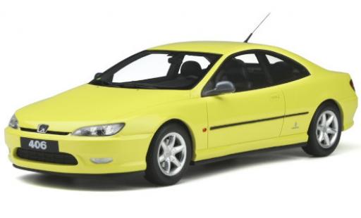 Diecast model cars Peugeot 406 Coupe V6 yellow 1997 1/18 Ottomobile