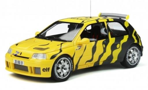 Diecast model cars Renault Clio Maxi yellow/black Diac 1995 v&Atilde;&copy;hicule de pr&Atilde;&copy;sentation 1/18 Ottomobile