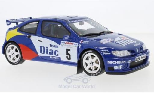 Diecast model cars Renault Megane RS Maxi Kit Car No.5 Rally WM Rally Tour de Corse 1996 P.Bugalski/J-P.Chiaroni 1/18 Ottomobile
