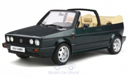 Diecast model cars Volkswagen Golf Cabriolet I Convertible Classic Line metallic green 1992 1/12 Ottomobile
