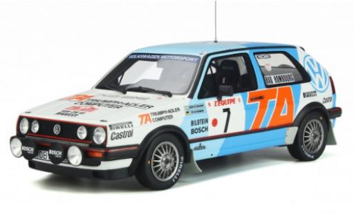 Diecast model cars Volkswagen Golf GTI II 16V Gr.A No.7 Motorsport TA Triumph-Adler Computer Rally WM Rally Monte 1987 K.Eriksson/P.Diekmann 1/18 Ottomobile