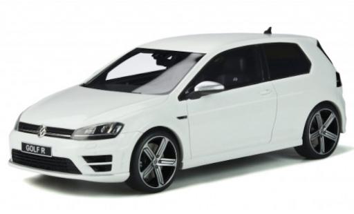 Diecast model cars Volkswagen Golf R VII white 2014 1/18 Ottomobile