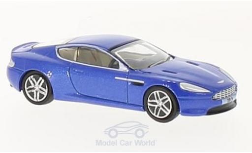 Diecast model cars Aston Martin DB9 coupe metallic blue 1/76 Oxford