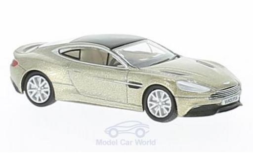 Diecast model cars Aston Martin Vanquish coupe bronze RHD 1/76 Oxford