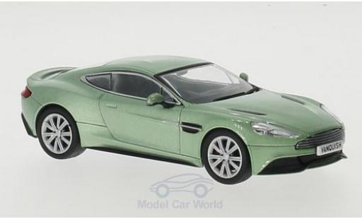 Diecast model cars Aston Martin Vanquish coupe metallic green RHD 1/43 Oxford
