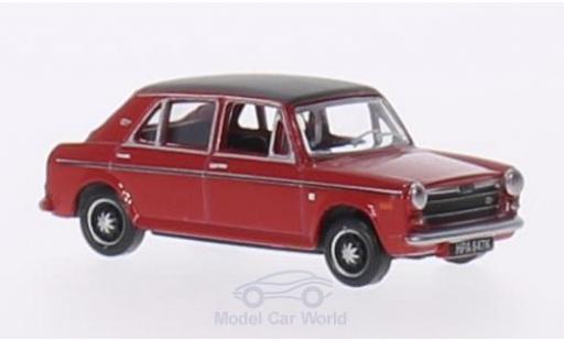 Diecast model cars Austin 1300 berline red/matt-black RHD 1/76 Oxford