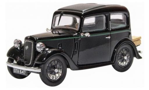 Diecast model cars Austin 7 berline Ruby Saloon black RHD 1/43 Oxford