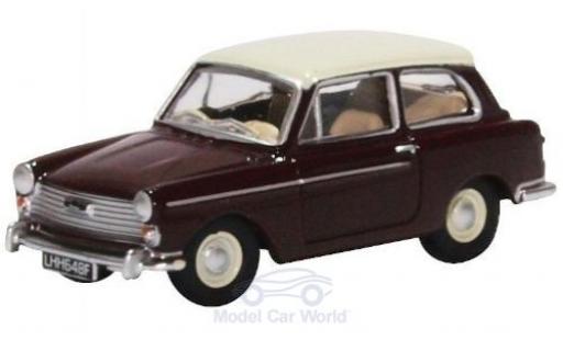 Diecast model cars Austin A40 berline MKII red/beige 1/76 Oxford