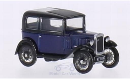 Diecast model cars Austin Seven berline RN Saloon blue/black RHD 1/76 Oxford