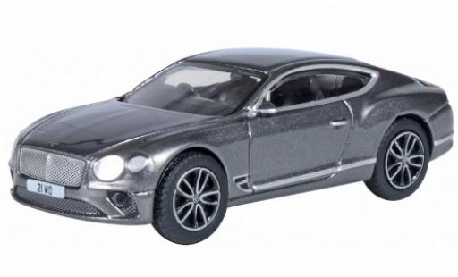Diecast model cars Bentley Continental GT metallic grey RHD 1/76 Oxford
