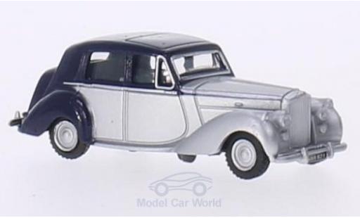 Diecast model cars Bentley Mark 6 berline MkVI blue/grey RHD 1/76 Oxford